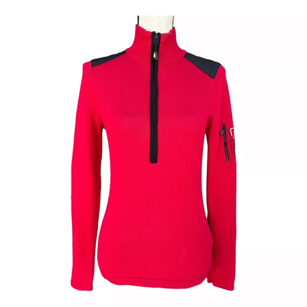 Lauren Active Red Half Zip Sweater. Great condition.